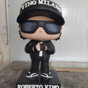 Figura de Resina Roberto Vino, Escultura para Montar en el Suelo, Decoración Artística, Estilo Contemporáneo, Paquete de una Sola Pieza - Product Image 1