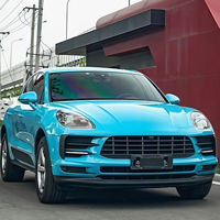 Film de protection de peinture auto-cicatrisant en TPU bleu Miami, brillant, PPF, autocollant de carrosserie, résistant aux rayures, accessoire en rouleau