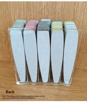 Nouvelle boîte de rangement pour limes à ongles en acrylique, 5 ou 6 compartiments au choix, organisateur de bureau pour limes et polissoirs à ongles