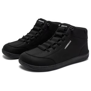Mid-Top Barefoot Shoes Unisex Wide Toe <b>Box</b> Minimalist Ankle <b>Boots</b> Artificial Leather Non-Slip Outdoor Sneakers - Product Image 5