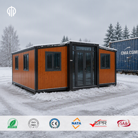 Maison conteneur pliable à double aile à montage rapide, cabane préfabriquée portable pour complexe hôtelier et hébergement