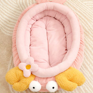 Fabricante al por mayor invierno nuevo diseño lindo langosta forma gato perro cama rosa - Product Image 4