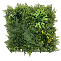 Toile de fond verticale en plastique UV pour jardin extérieur, plante artificielle verte factice