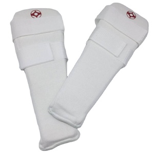 Karate cotone bianco shin guard - Product Image 1