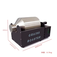 Mini torréfacteur à tambour domestique pour le traitement des graines de cacao des grains de café-Petite machine de torréfaction et de traitement des noix
