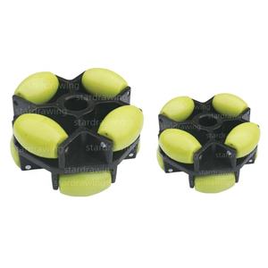 S-S <span class=keywords><strong>100mm</strong></span> 4 polegadas <span class=keywords><strong>Omni</strong></span> <span class=keywords><strong>Wheel</strong></span> Multi Direcional Transportadores Roda - Product Image 3