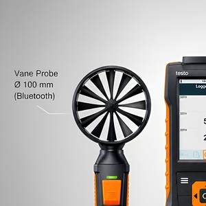 Medidor de Velocidad del Aire Testo 440 con Sonda de Vaneo, Sonda de Hilo Caliente, y Set de Medición de Temperatura y Humedad - Product Image 5
