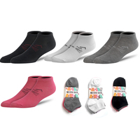 Vente en gros d'affaires pas cher cheville polyester hommes femmes chaussettes chaussettes en coton emballage de bande personnalisé