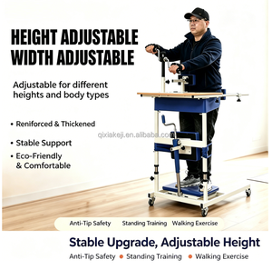 Andador Médico Ajustable para Rehabilitación, Ayuda Multifuncional para Caminar y Entrenador <span class=keywords><strong>de</strong></span> Posición Vertical para Personas Mayores - Product Image 4