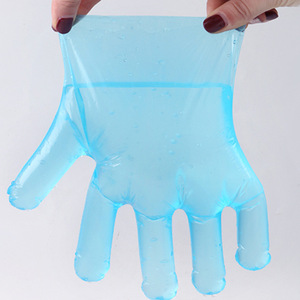 Gants jetables en film bleu, extra épais, résistants à l'huile, pour la cuisine, la maison, le pique-nique, dégradables - Product Image 3