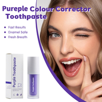 Sérum éclaircissant instantané aux herbes violettes professionnel 30 ml, formule douce pour un sourire éclatant immédiat, gel correcteur de couleur pour usage domestique
