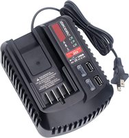 Chargeur rapide de batterie pour artisan V20 artisan 20V max Batteries compactes au Lithium batterie au Lithium CMCB202 CMCB204 avec 2 USB