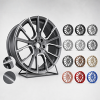 Jantes de 17, 18, 19 et 20 pouces, roues de 17 pouces en alliage d'aluminium forgé, finition usinée couleur bronze pour B-m-w, Mercedes, Audi, Tesla