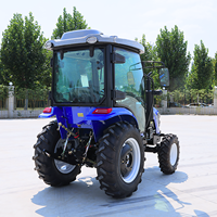 Tracteur agricole Euro V 40HP 50HP 35HP à 4 roues avec cabine climatisée et chauffée, type Deere, pour labour et disques
