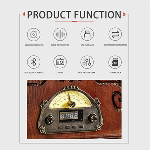 Giradischi Audio Multifunzione con <span class=keywords><strong>Grammofono</strong></span> in Vinile e Lettore di Dischi con Base Integrata - Product Image 4