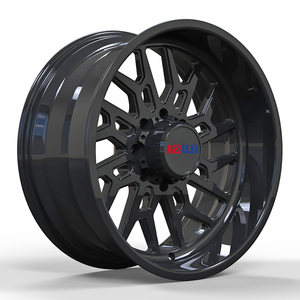 ล้อฟอร์จสีดำแบบกำหนดเอง ขอบล้อขนาด 26x14 พร้อมฝาครอบกลางแบบลอยตัว - Product Image 5