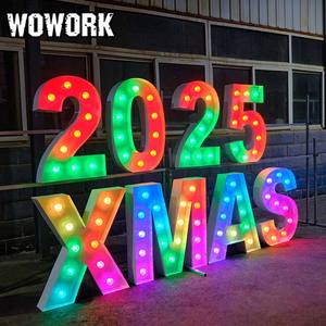 Mesa con Letra de Nombre de Bebé Personalizada WOWORK Fushun 2026, Decoración <span class=keywords><strong>para</strong></span> <span class=keywords><strong>Eventos</strong></span> con Luces LED, Alquiler <span class=keywords><strong>para</strong></span> Fiestas, con Cubierta de Acrílico y Vidrio - Product Image 5