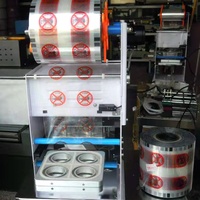 Petite machine manuelle de cachetage d'utilisation d'affaires pour la tasse de jus de miel de yaourt de sauce