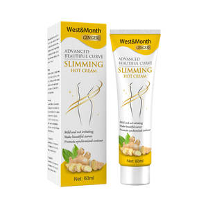 Crema adelgazante de jengibre-Crema tonificante reafirmante natural para la reducción de la celulitis Contorno corporal Estiramiento hidratante - Product Image 6