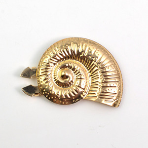 Couvertures de boutons de mode pour femmes Écologique Or Métal Placage Trompette Shell Forme Chemise Bouton de Manchette <span class=keywords><strong>Col</strong></span> Bouton Couvre - Product Image 4