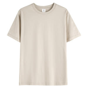 T-shirt décontracté uni pour homme, col rond, manches courtes, en coton tricoté 230g, anti-boulochage, coupe ample, imprimé sérigraphié, idéal pour l'été - Product Image 6