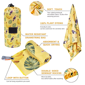 Microfibre légère Portable doux au toucher doux pour la peau beau cadeau séchage rapide surdimensionné serviette <span class=keywords><strong>de</strong></span> plage anti-<span class=keywords><strong>sable</strong></span> - Product Image 5