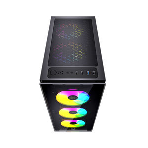 Ventilateurs en verre trempé <span class=keywords><strong>2022</strong></span> Offre Spéciale ATX <span class=keywords><strong>PC</strong></span> tours boîtier d'ordinateur de jeu avec noir - Product Image 5