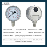 MAIRUIKESI Factory Supply Pressure Gauge Stainless Steel Housing Pressure Meter for Industrial Pressure Measurement