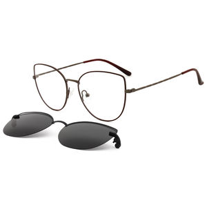 Gafas de <span class=keywords><strong>sol</strong></span> ópticas 2 en 1 de alta calidad, lentes de conducción polarizadas, marco de gafas magnéticas intercambiables, personalizadas, China - Product Image 3