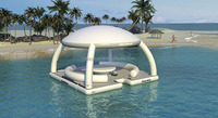 Île flottante gonflable Aqua Party Bana, équipement de jeu aquatique, parc aquatique, plateforme gonflable, bar