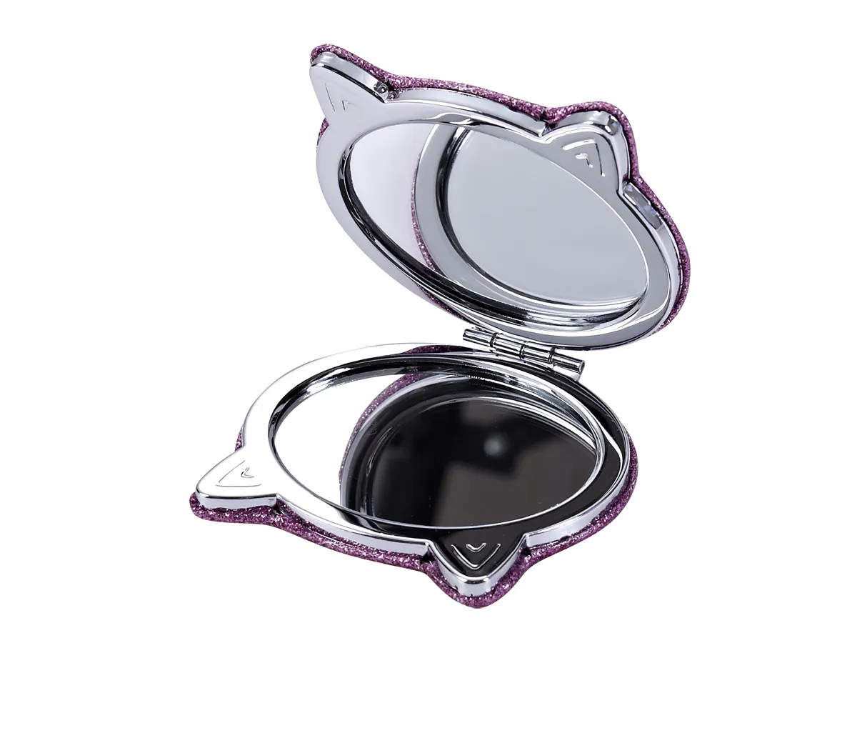 Anime cat beauty mirrors plastic mini handheld cosmetic travel pocket mirror