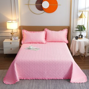 Vente en gros d'usine, 3 pièces, couvre-<span class=keywords><strong>lit</strong></span> matelassé en polyester <span class=keywords><strong>de</strong></span> haute qualité pour hôtel et maison, avec rembourrage en coton, couleur unie, 200TC - Product Image 6