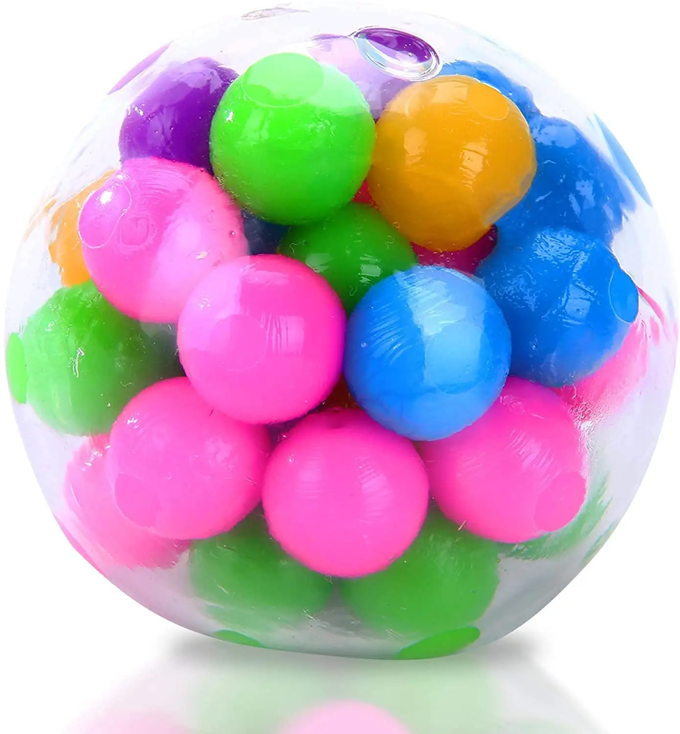 Amazon Hot Sensory Waterbeads Squeeze Ball Toy Adult Kids Squishy Anti Stress Ball Squeeze DNA TPR Beads Stress Relief Ball Toy