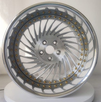 Weiya 15 "16" 17 "18" 19 "20" 21 "22" 23 "24" 26 "pouces Jantes de voiture en alliage forgé personnalisées 3 pièces Roues 5 trous 130 120 114.3 112
