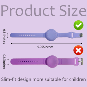 Bracelet en silicone pour enfants Eraysun, étanche, pour AirTag d'<span class=keywords><strong>Apple</strong></span>, étui pour AirTags, bracelet de montre - Product Image 4