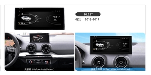 Schermo Touch da 12,3 Pollici Android 13 con DSP, Mirror Link, GPS, CARPLAY per <span class=keywords><strong>Audi</strong></span> Q2L 2013-2017, Stereo <span class=keywords><strong>OLED</strong></span> 4G Multimediale - Product Image 4