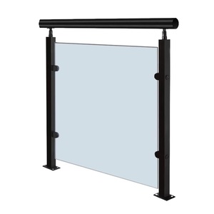 Balustrade moderne en verre trempé sans cadre <span class=keywords><strong>pour</strong></span> balcon de villa, escalier, quincaillerie en acier inoxydable, résistant à la rouille, installation facile - Product Image 1