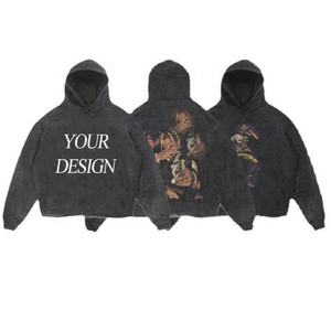 Sudadera con Lavado Ácido de Alta Calidad, Serie High Street, Sudadera Vintage con Lavado a la Piedra, Estilo Oversize - Product Image 2