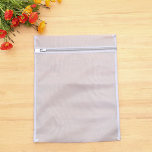 Ensemble de sacs à linge gris en maille fine, 5 pièces, avec fermeture éclair, organisateur de vêtements rectangulaire pour la salle de bain - Product Image 3