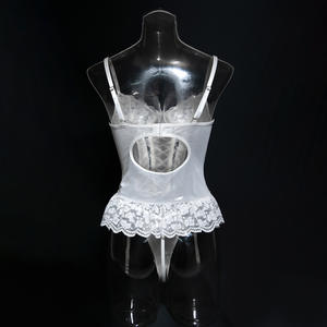 Ruiyi Sexy Wit Bruids Lingerie Babydoll Kant Tweedelig Sexy Ondergoed Dames Lingerie Set - Product Image 6