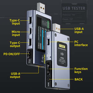 FNIRSI FNB58 Bluetooth USB-<span class=keywords><strong>Tester</strong></span> Voltmeter Amperemeter PD QC Trigger Leistungsmesser Kapazitäts- und Rippeltest 4-28V 7A Typ-C App-Unterstützung - Product Image 3