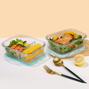 Lonchera <span class=keywords><strong>de</strong></span> Vidrio Libre <span class=keywords><strong>de</strong></span> BPA, Apta para Microondas y Lavavajillas, Recipientes Multifuncionales <span class=keywords><strong>de</strong></span> Grado Alimenticio <span class=keywords><strong>de</strong></span> Borosilicato Alto para Almacenamiento <span class=keywords><strong>de</strong></span> Alimentos - Product Image 6
