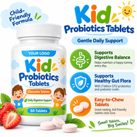 Formule personnalisée OEM/ODM, 2 milliards de CFU, probiotiques pour enfants, comprimés de probiotiques, complément alimentaire pour la santé intestinale des enfants