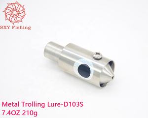 SXY FISHING NUEVO 2026 Señuelo de curricán de metal Señuelos de juego grande Cebo de pesca King Size Señuelo Cebo de cabeza de acero inoxidable 7,4 OZ <span class=keywords><strong>D103S</strong></span> 210g - Product Image 4