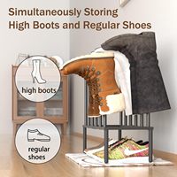 Rak Sepatu & Boots Anti Air dari Logam Tebal, Dapat Menampung hingga 20LB untuk Boots Tinggi & Rak Sepatu Biasa
