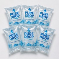Rouleau de film alimentaire anti-poussière en PE LDPE pour l'emballage des boissons (soda, jus, boissons énergisantes) - Sacs à liquide personnalisés avec logo imprimé
