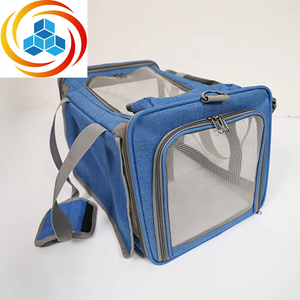 Transportín Plegable de Malla Suave con Soporte de Alambre Oxford 600D para Mascotas Pequeñas y Medianas, Cuadrado, con Cremallera, para Gatos, Perros y Animales Pequeños, Ideal para Viajes - Product Image 1