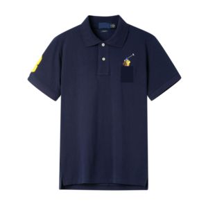 Camiseta <span class=keywords><strong>Polo</strong></span> de Manga Corta para Hombre, Bordada, con Marca Bordada Colorida, de Algodón, con Cuello, Ropa Masculina - Product Image 2