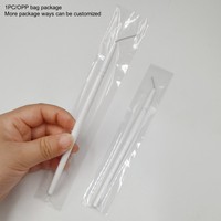 Fine Thin Spoolie Mascara Blanc Sourcils Stratifié Lift Up Brow Styling Brush Brow Lamination Micro Brush