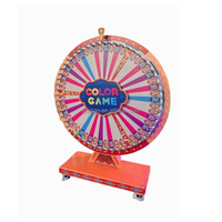 Roue de la Fortune, Grande Roue Tournante, Roue Porte-Bonheur, Jeu Populaire de Devinettes sur les Couleurs, Taille et Dimensions Personnalisables
